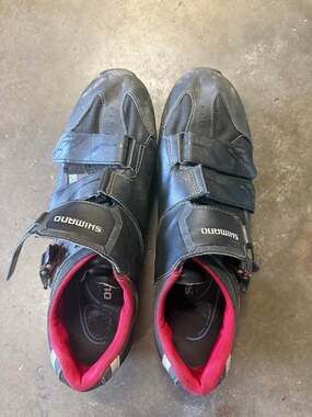 Shimano M088 cycling shoes with spd cleats size 45m